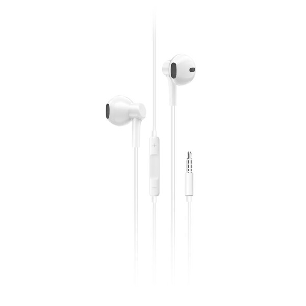 Ecouteurs Filaires Stéreo Gamme Area Sound avec micro blanc – Image 2