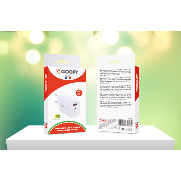 Chargeur Ultra Rapide 18W USB-C 3.0