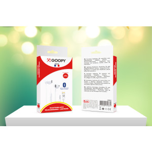 Ecouteur Filaire Aréa Bluetooth Lightning Blanc