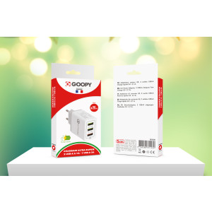 Chargeur 3 ports USB Charge Rapide 3.0